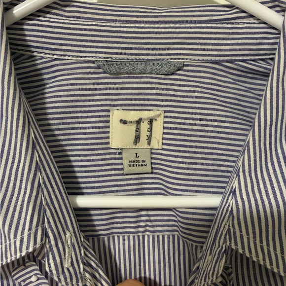 A newday Navy Striped Button Down Shirt - Picture 4 of 6